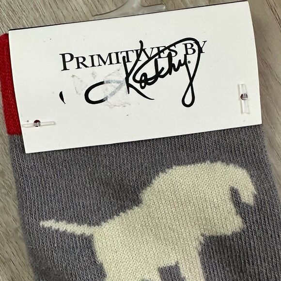 Primitives By Kathy Socks Holiday Christmas Dogs Silhouettes NEW NWT - Picture 3 of 4